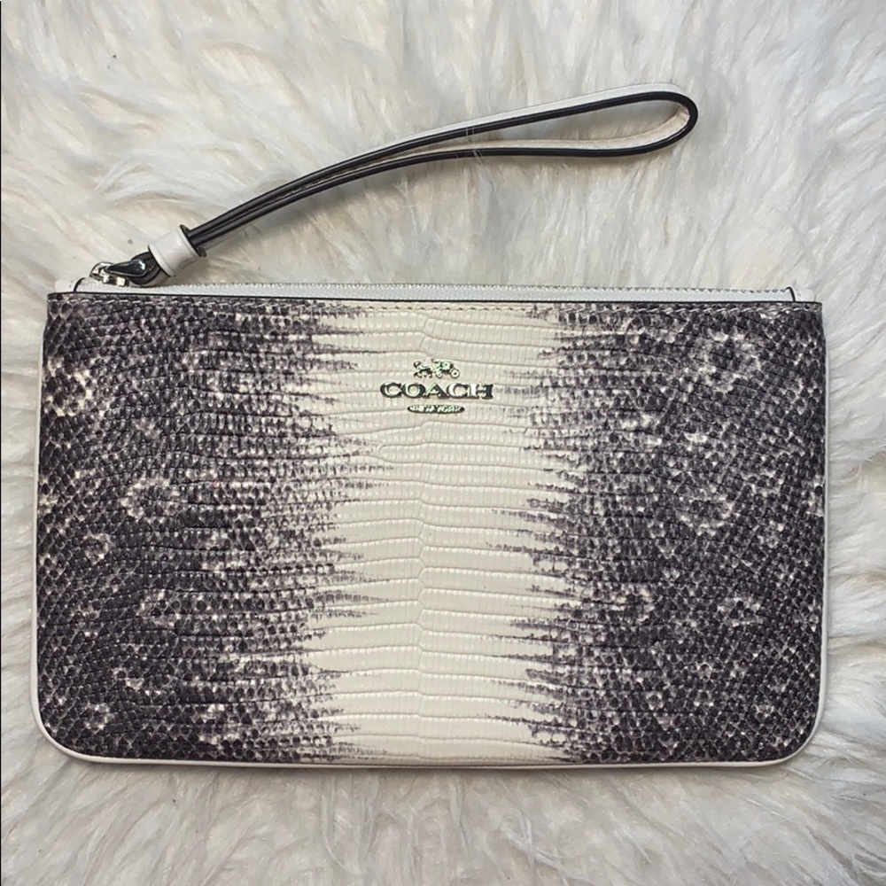 A NWOT Snake Print COACH WRISTLET